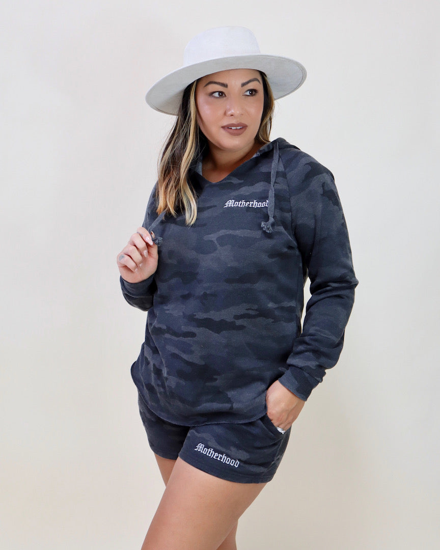 Motherhood Black Camo Sweater