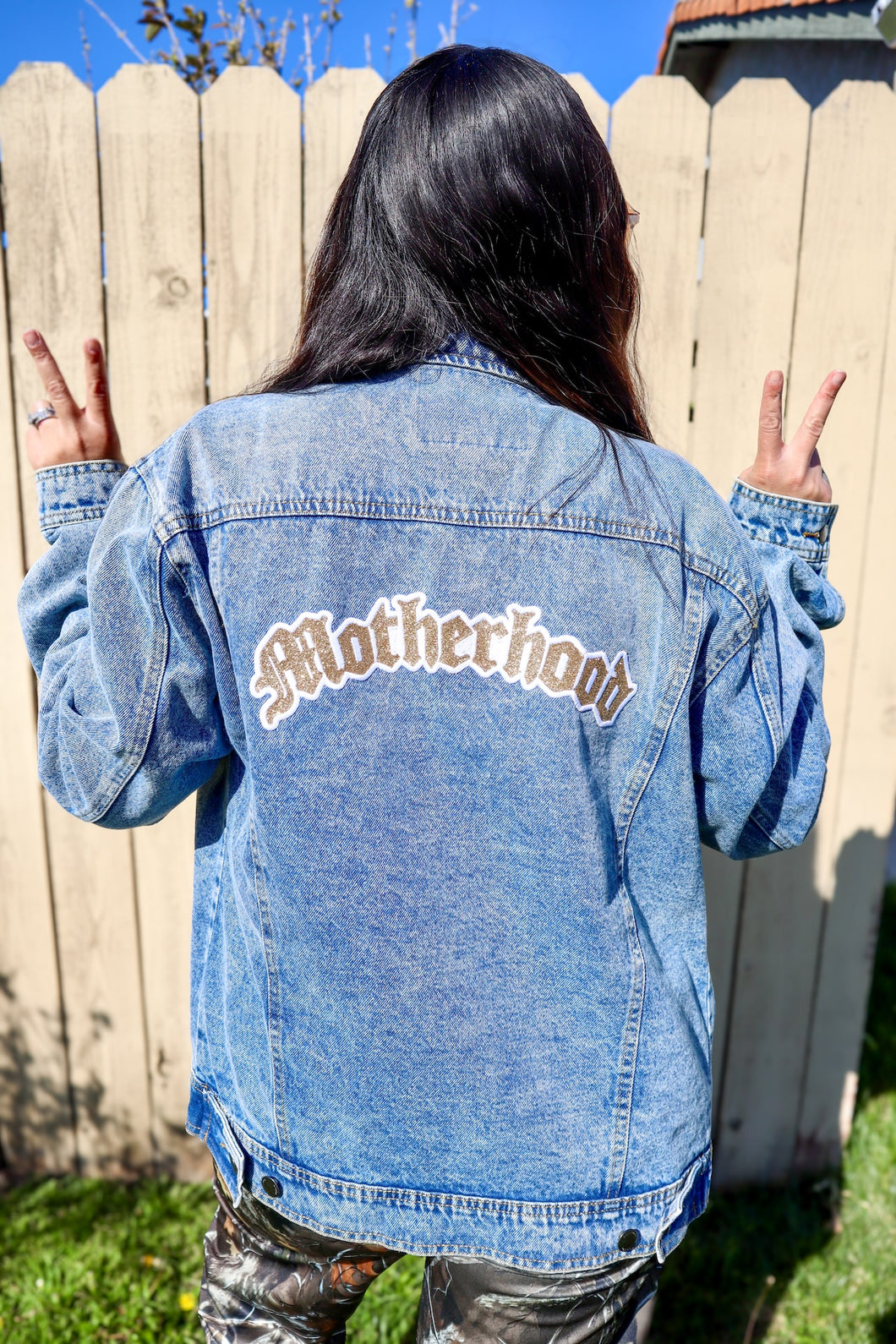 Glitter Motherhood Denim Jackets