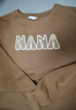 Load image into Gallery viewer, Embroidered Glitter Nana Crewneck