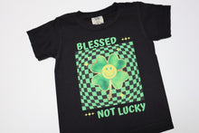 Load image into Gallery viewer, Blessed Not Lucky Kids Tee