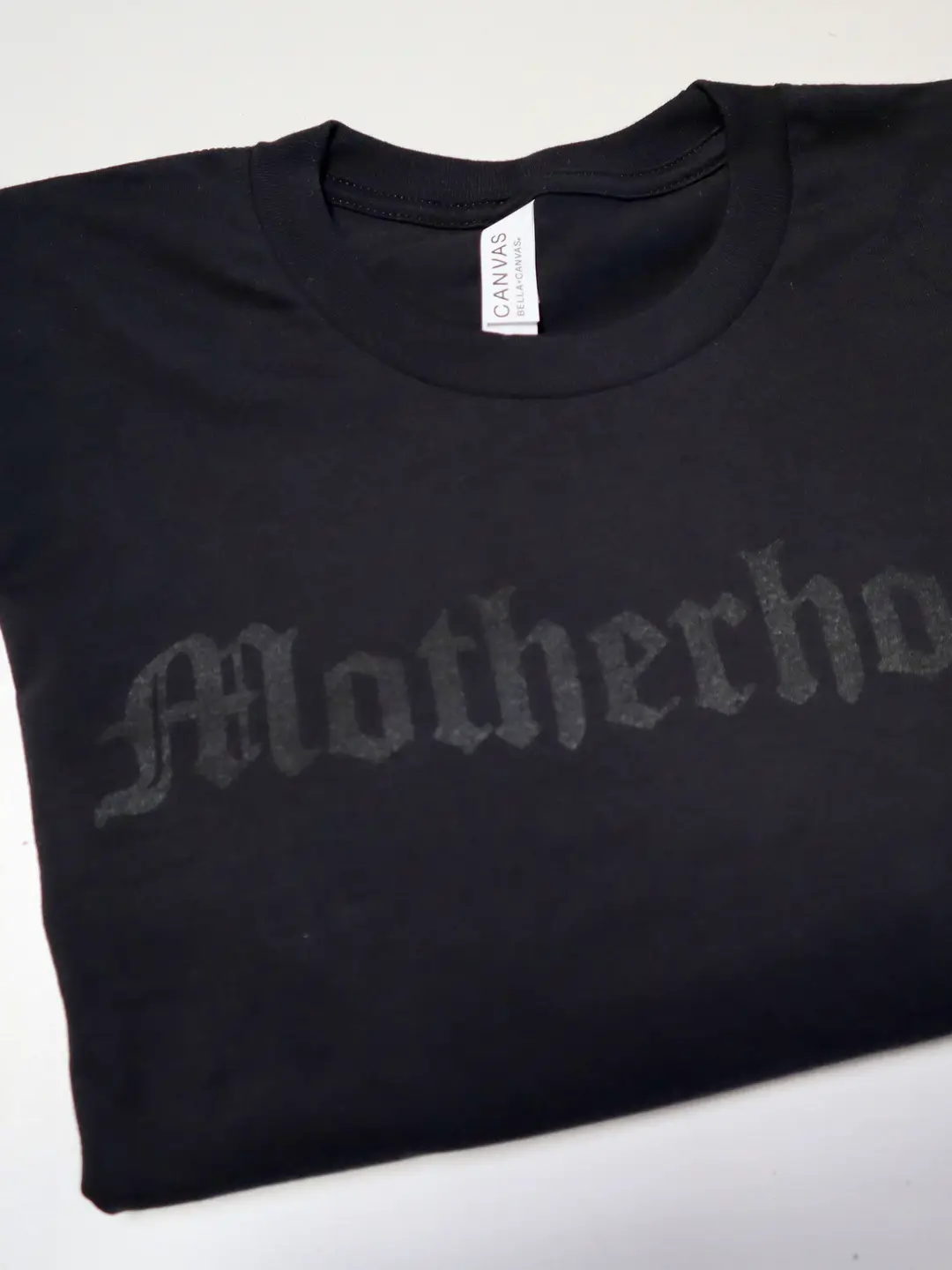 Motherhood Black on Black Tee