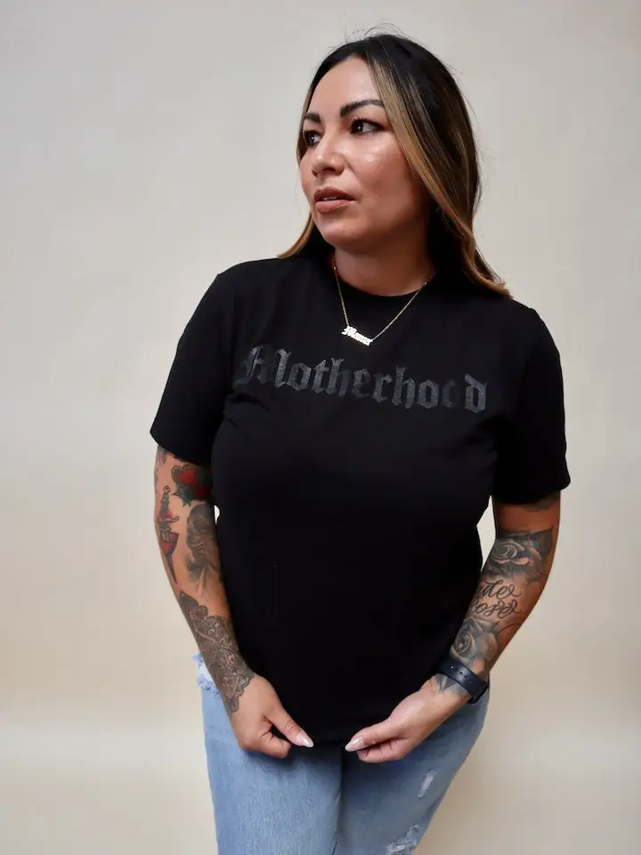 Motherhood Black on Black Tee