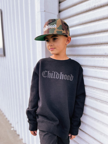 Childhood Black Crewneck